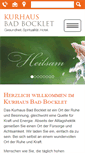 Mobile Screenshot of kurhaus-bad-bocklet.de